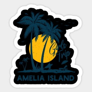 Amelia Island California Grils Trip Beach Sticker